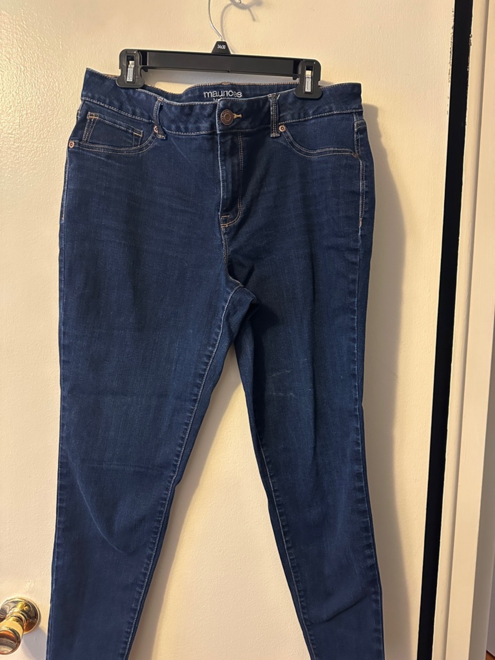 Maurices Navy Blue Skinny Jeans